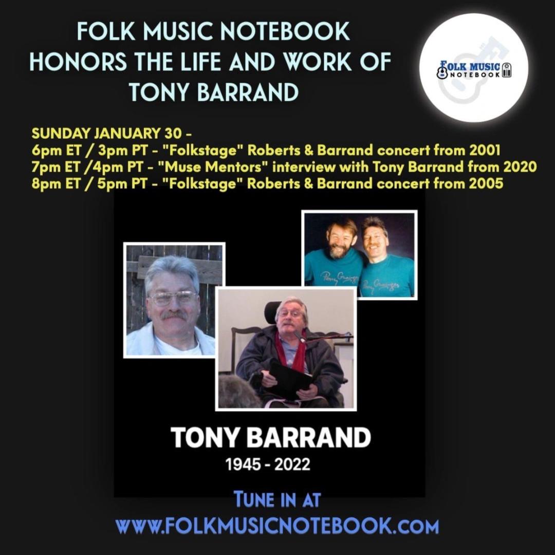 You are currently viewing Tony Barrand, 1945-2022